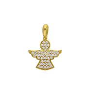 Charm Gioielleria Dossena  Donna medaglie religiose in Oro giallo Zircone 147306 SONGA